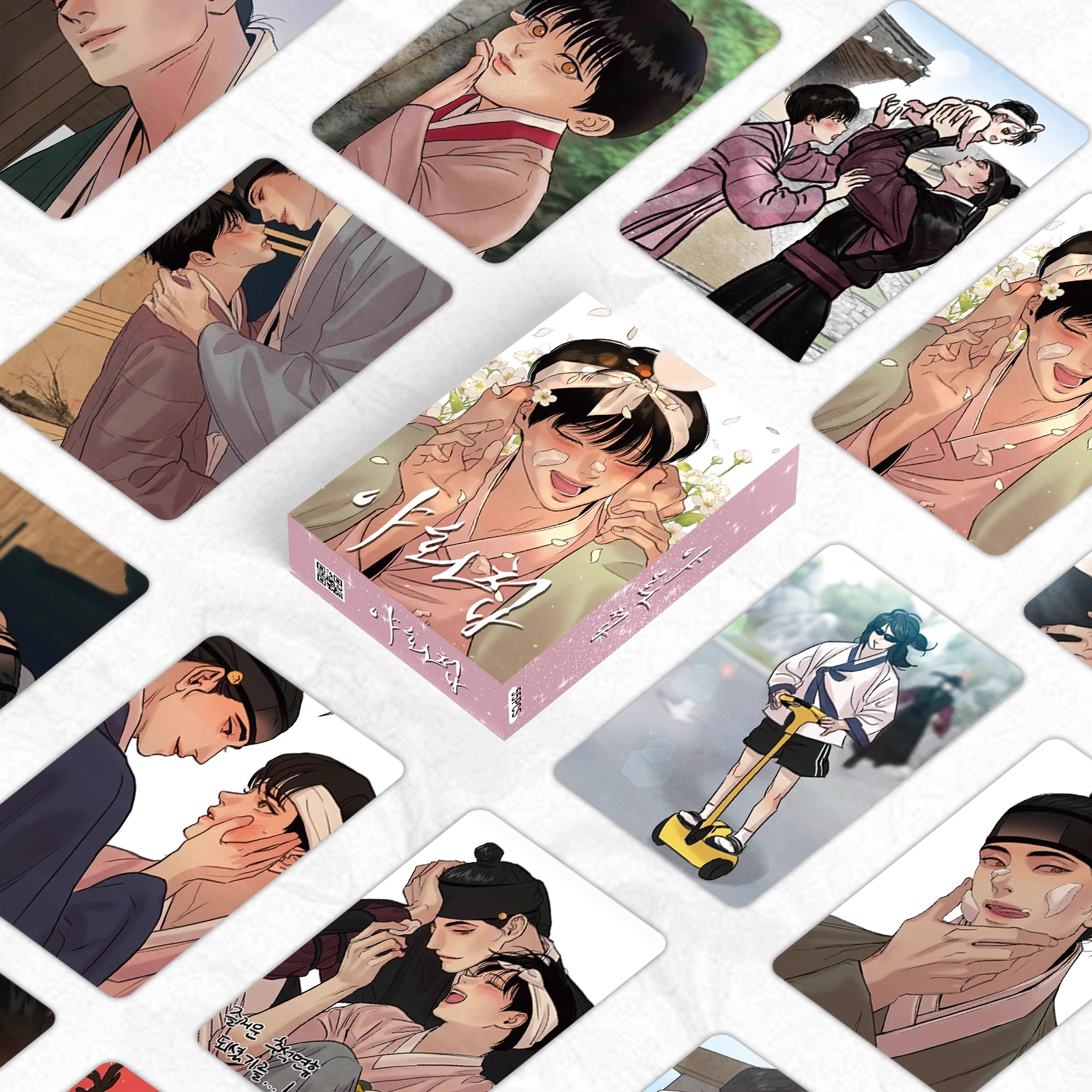 55张野画集小卡白纳谦尹胜浩周边韩漫自印卡拍立得盒装镭射lomo卡