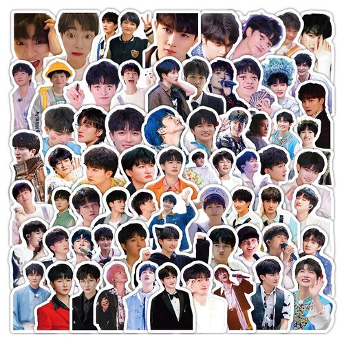 周深合集贴纸ins风不留胶贴画