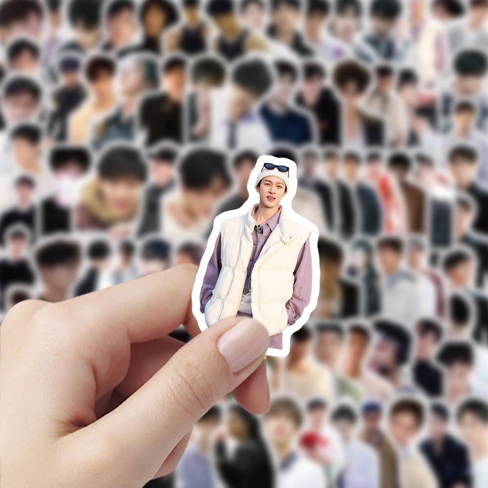 100张李昀锐贴纸合集照片笔记本行李箱手机壳手账DIY装饰防水贴画