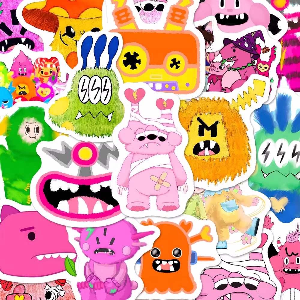 132张汪苏泷的22个怪物朋友可爱贴纸十万伏特演唱会周边diy笔记本