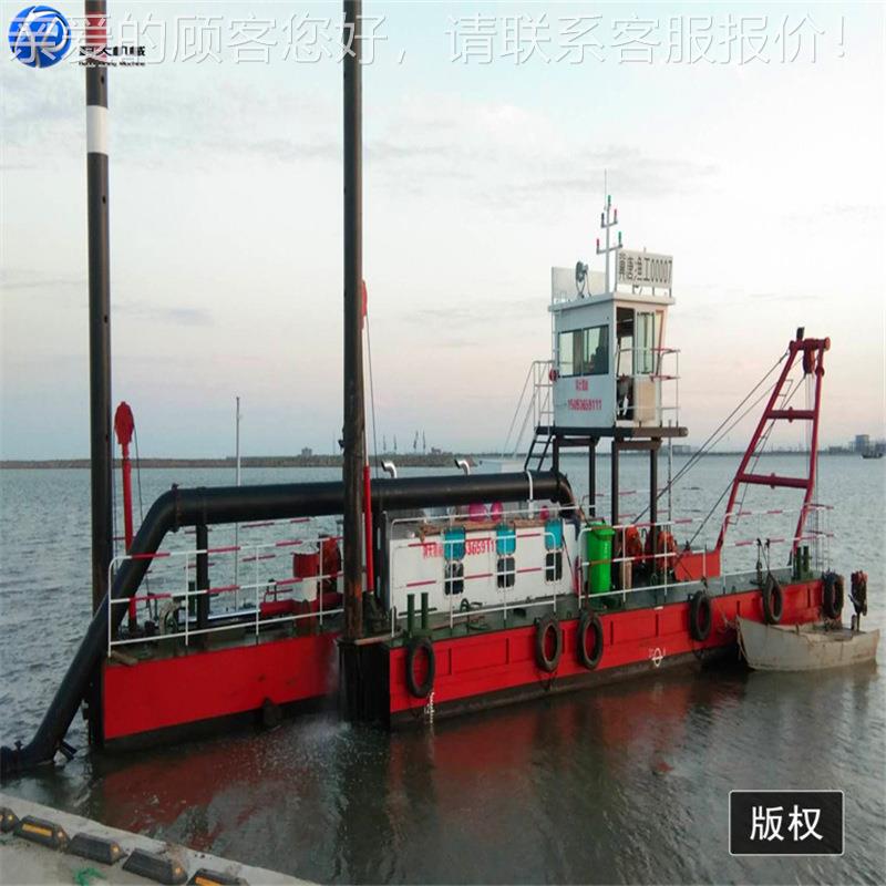 水库湖泊挖泥泥船河道盐田清淤船绞吸船 鱼塘底吸污 船泥KD-10抽