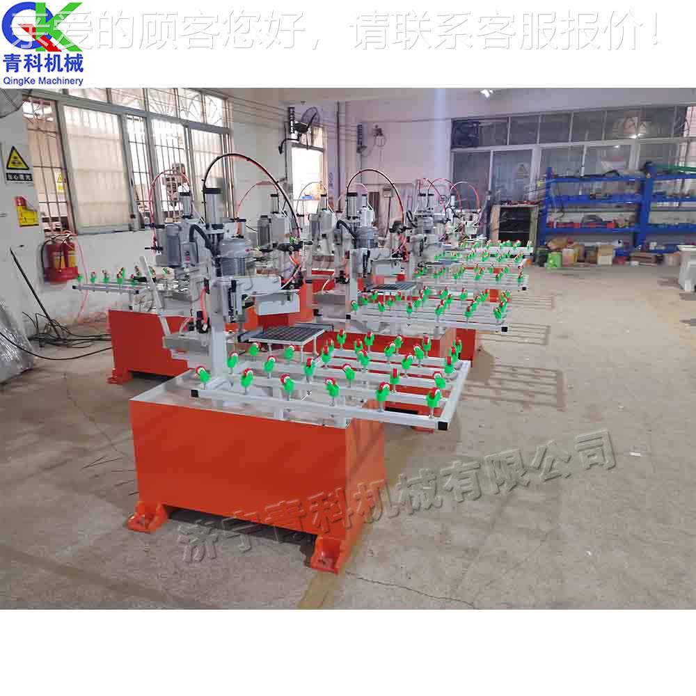 全动双头自角机 台式家具面qk-sdp-4板磨机 电动智能餐桌角岩倒板