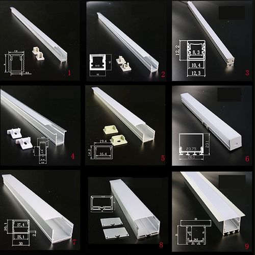 led防水7cm公分厘米不带边铝合金三面光线性灯铝槽 线性灯带7070