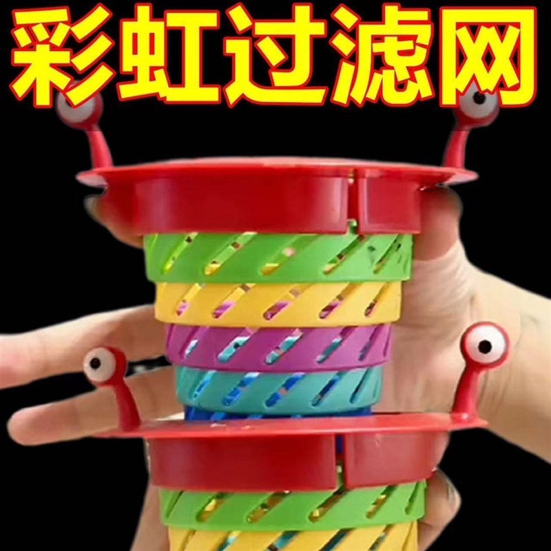小怪兽彩虹过滤网厨房水槽水池垃圾滤网洗菜盆下水道防堵神器通用