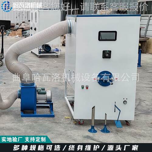 小头粒充棉机厂家海绵单颗填充 机 废布粉HW-041-X碎充棉机出口