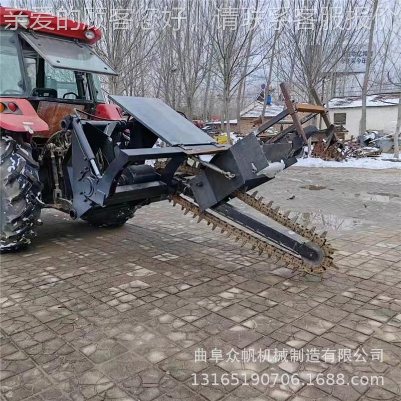 大型条沟机果园深沟机工程管道开电缆KFY挖用沟机链农链条式开槽