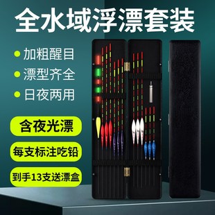 送漂盒鱼漂专用纳米电子漂夜光浮漂套装加粗尾醒目钓鱼鲫鱼鲤鱼