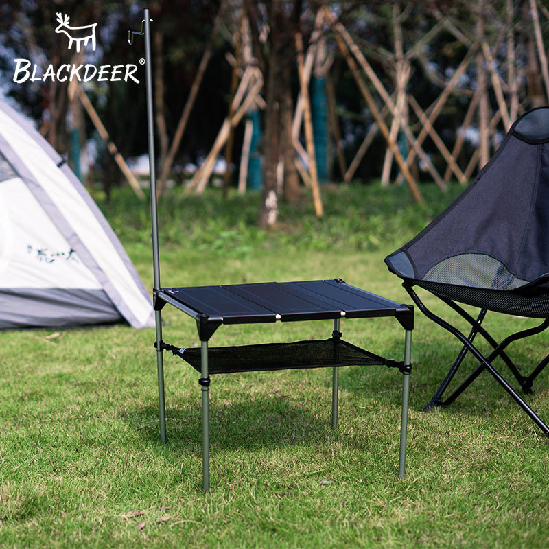 黑鹿几何桌折叠桌双人便携轻量化铝合金桌登山徒步背包桌子烧烤桌