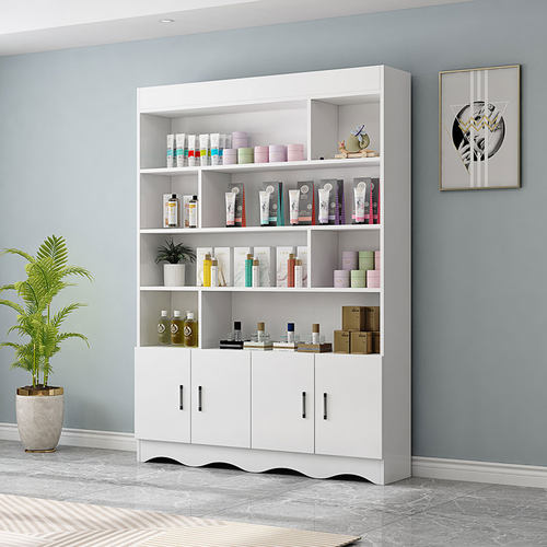 美容院样品展示柜木质产品展示架家用柜子陈列柜超市货柜店铺货架