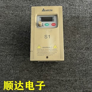 380V測試包好 保質(zhì)量 0.75KW 拆機臺達變頻器S1系列VFD007S43A