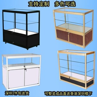 首饰珠宝样品展示柜台透明商用家用矮柜展厅展览玻璃烟中岛柜工厂