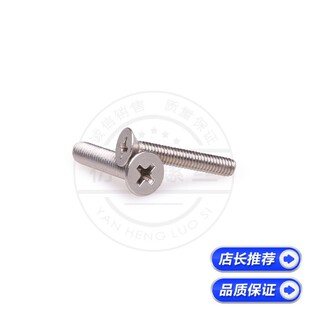 正宗304不锈钢十字沉头螺丝GB819.DIN965平机螺丝M3-M4系列100只