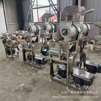 大型脐橙菠萝破碎榨汁机不锈钢压榨果汁机雪梨柠檬工业打汁设备