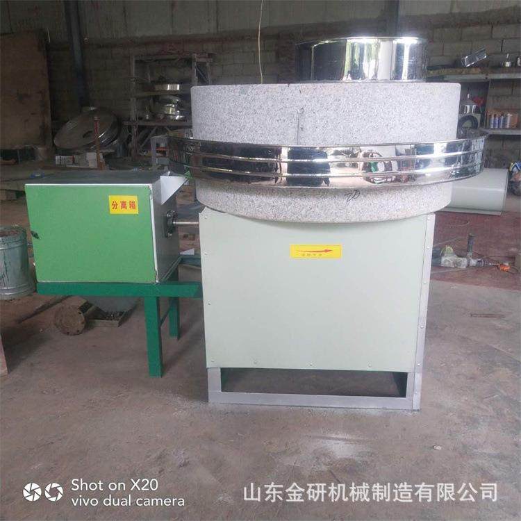 6080型电动石磨机小麦荞麦麦麸分离机黄金玉米饼磨浆设备