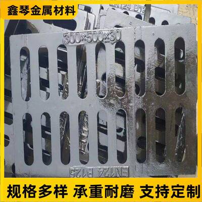 球墨铸铁盖板井盖下水道排水沟盖板圆形沙井盖球墨铸铁雨水篦子