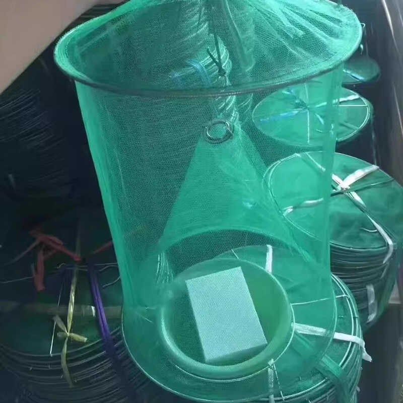 苍蝇捕捉神器悬挂捕蝇笼抓除苍蝇蚊子诱捕器商家用室内外灭蝇神器