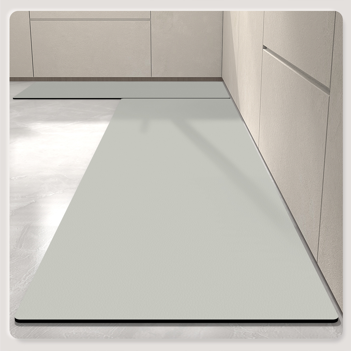 厨房地垫吸水硅藻泥软垫日式纯色防滑卫生间门口脚垫浴室吸水地垫