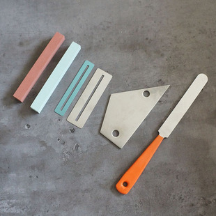 打品维修护理锉刀工具包 吉他电贝斯找平尺垫片打磨石品丝挫6件套