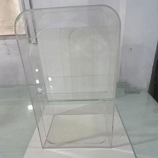 透明亚克力置物架办公分层收纳展示架文具店陈列架防尘收纳架