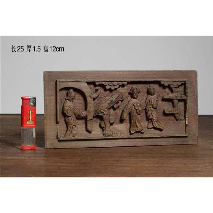 花格老旧实木窗户窗棂雕花窗钱中式木雕红杉木怀旧仿古挂件背景