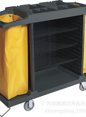 白云AF08169双边服务车酒店宾馆客房工作布草房口手推收集保洁车