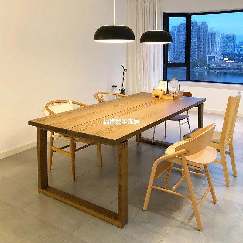 北欧家用长方形餐桌椅组合餐厅全实木多人饭桌白蜡木简约餐桌,3C数码配件,USB灯,淘宝优惠券,粉丝福利购,淘宝优惠卷