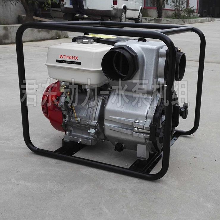 34寸汽油机泥浆泵市政窨井排污自吸泵手动汽油机柴油泥浆污水