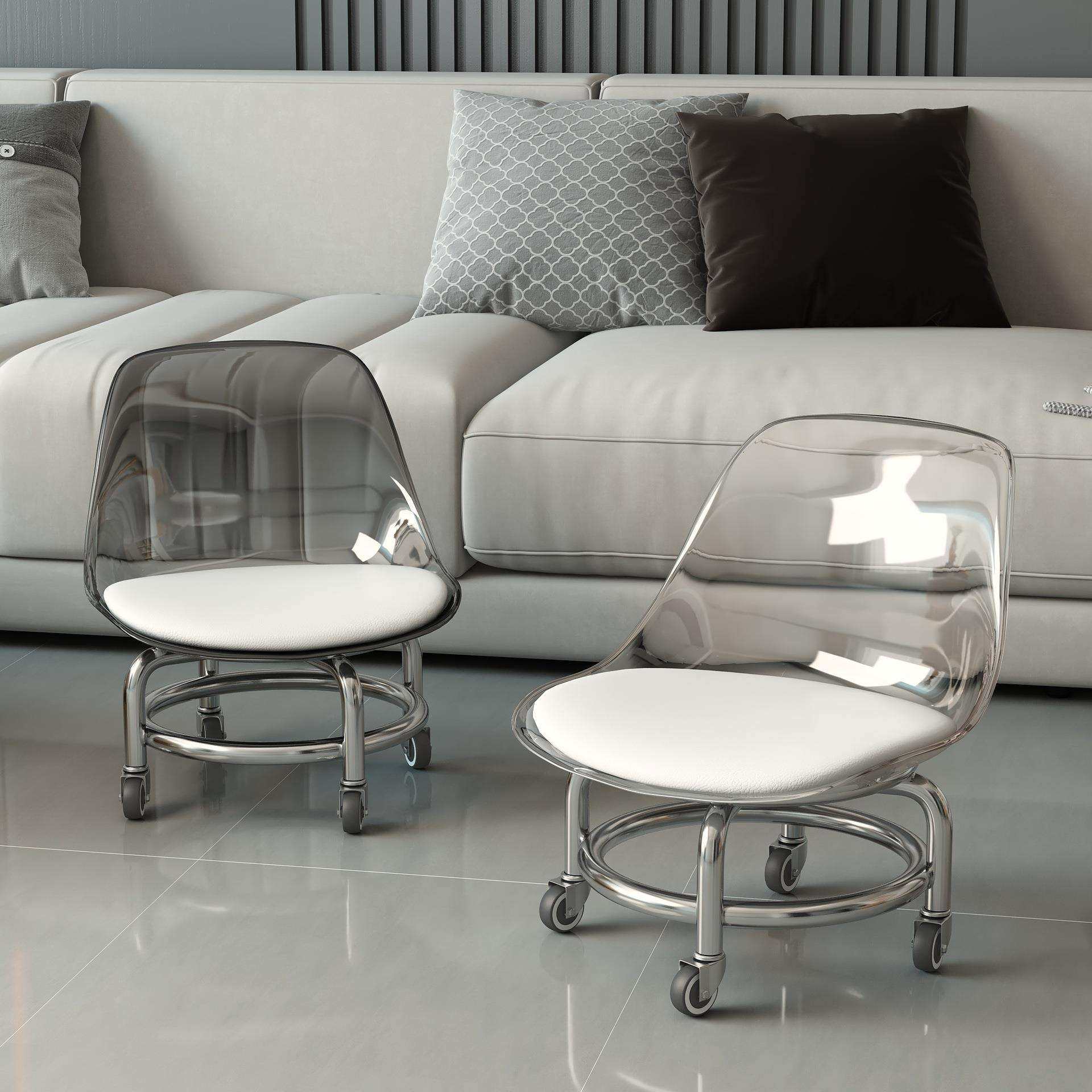 #网红小凳子万向轮滑轮矮凳带娃亚克力透明儿童宝宝学步凳其他,3C数码配件,USB灯,淘宝优惠券,粉丝福利购,淘宝优惠卷