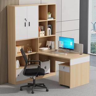 职员桌椅组合财务办公桌双人对坐办公室主管桌带高柜员工办公新品