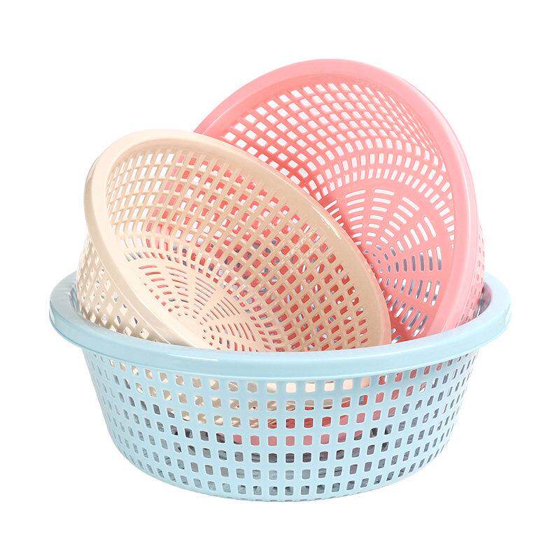 洗菜篮子大号加厚淘菜篓大孔漏盆塑料漏水蓝厨房家用洗菜盆沥水篮