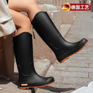 天猫正品 防水鞋 德国新款 水靴长筒外 女士雨鞋 高筒防滑学生时尚