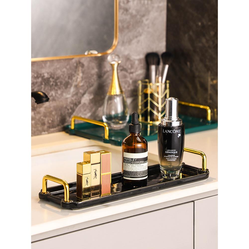 高档美容院专用北欧轻奢创意陶瓷托盘客厅茶杯水杯盘点心盘家用浴