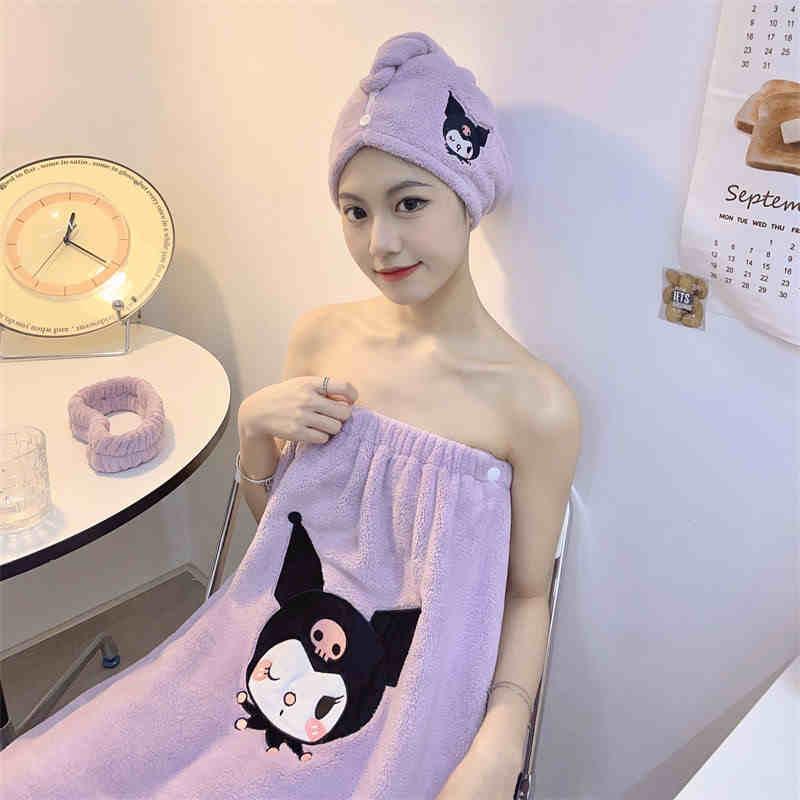 高档美容院专用干发帽浴巾套装超强吸水加厚可爱速干洗擦头巾女韩