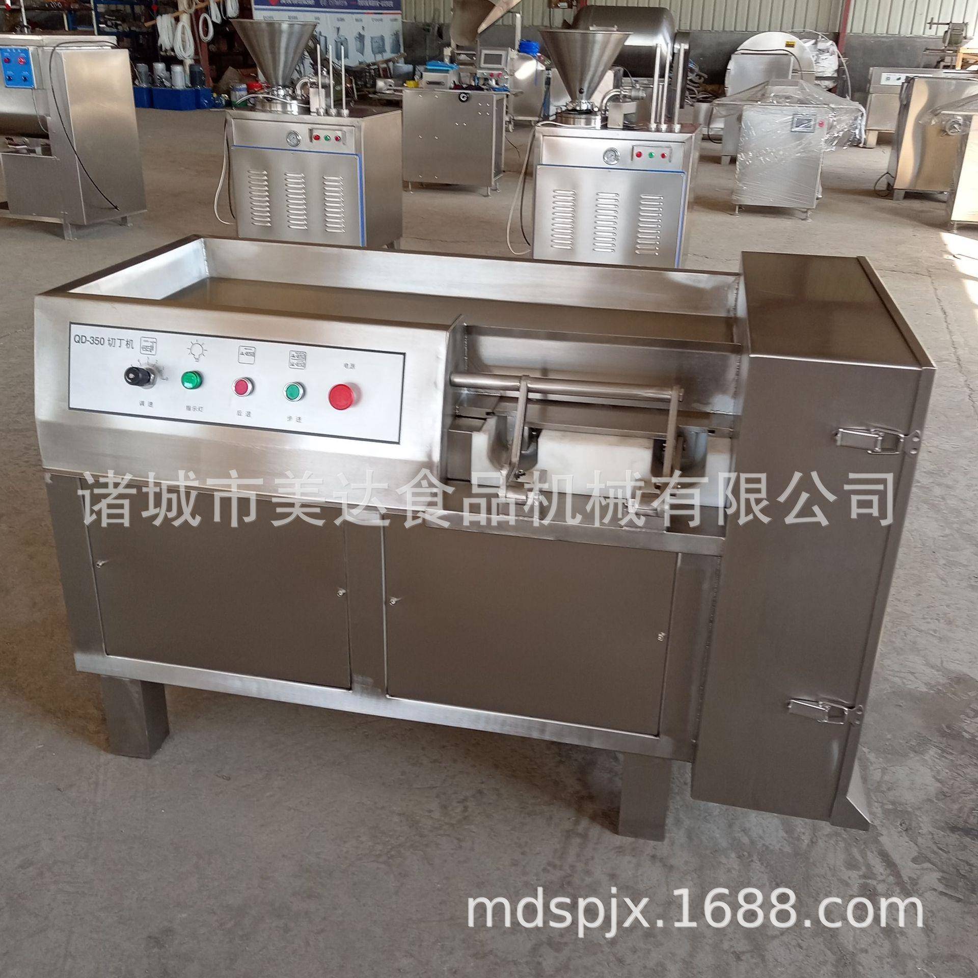 350冻肉切丁机切鸡鸭肉丁机切牛肉粒机器微冻鲜肉切块机厂家