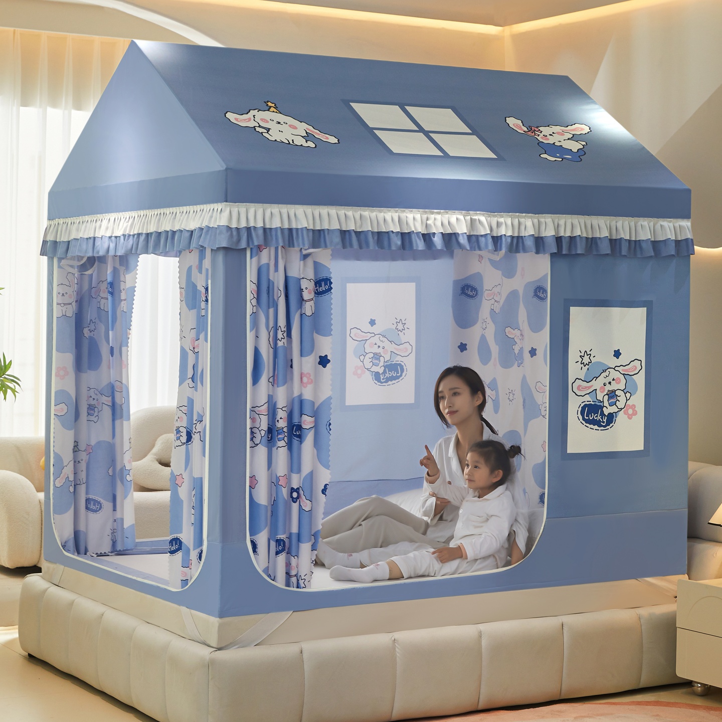 2025新款城堡遮光帘蚊帐