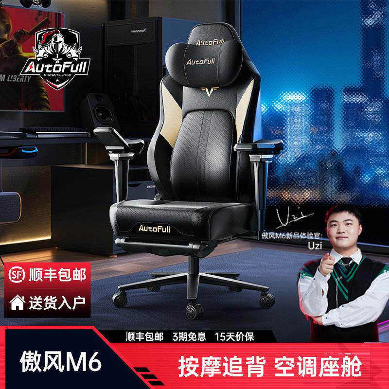 傲风机械大师M6小弹腰追背电竞椅舒适呼吸皮久坐电脑椅人体工学椅
