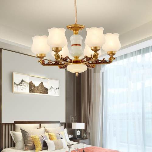 中山卧室大厅新中式客厅吊灯中式别墅家用照明灯饰灯具餐厅吊灯