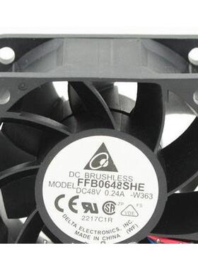 原装台达DELTAFFB0648SHE60386cm48V0.24双滚珠散热风扇