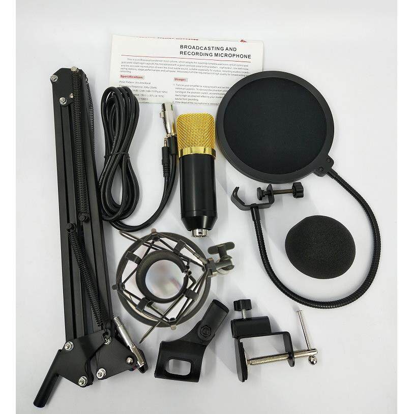 生产BM700电脑电容麦克风网络K歌主播话筒35支架防喷网套装
