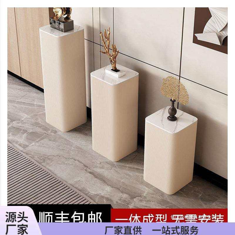 轻奢客厅花架感花盆架展示架置物架电视柜旁摆放架落地式摆件