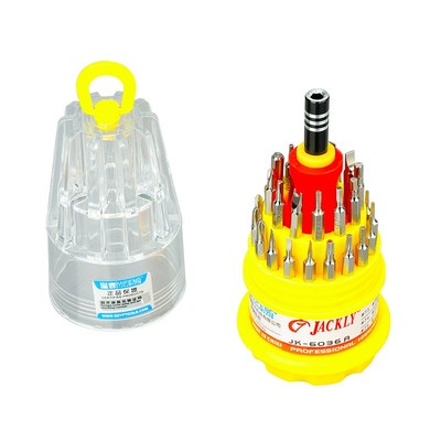 溢丰多功能螺丝刀套装JK6036 31合1十字组合手机电器维修工具