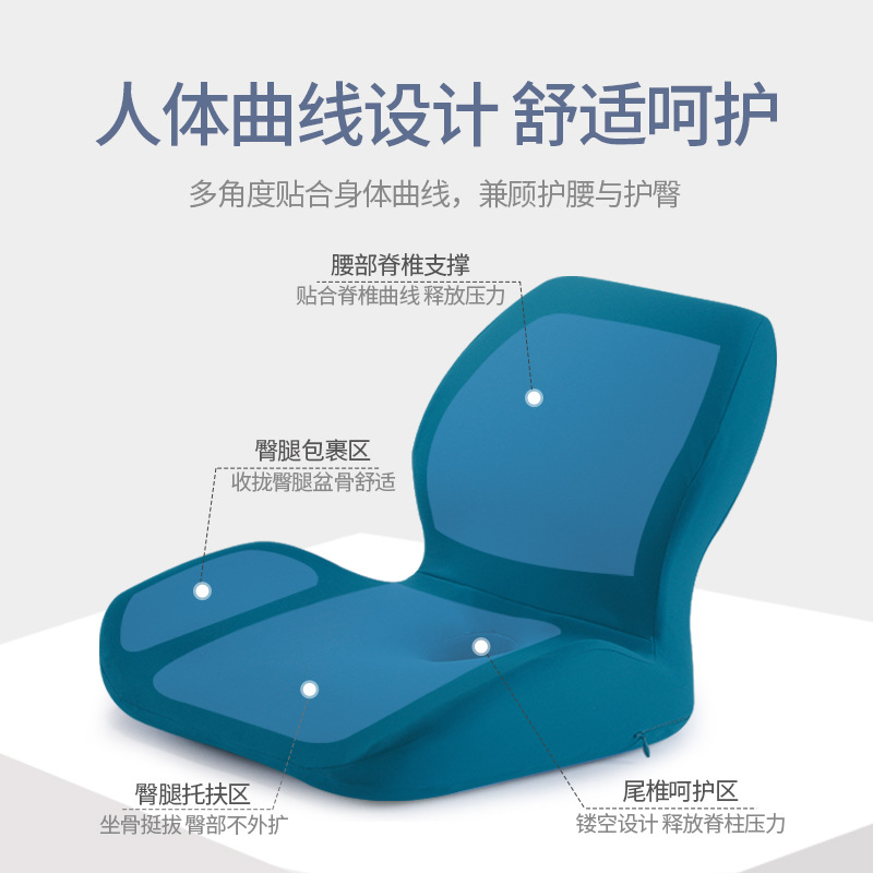 电动手动轮椅防褥疮坐垫偏瘫老人专用靠背加厚透气记忆棉坐垫配件