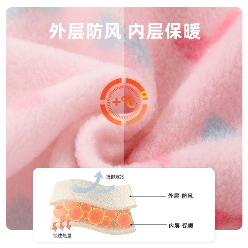 男童宝宝摇粒绒外套秋冬款婴儿冬季加绒外出开衫棉服儿童冬装上衣
