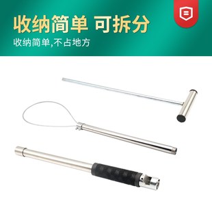 分体套猪器钢丝绳猪用保定器抓猪套索套猪嘴神器不锈钢长杆抓猪器