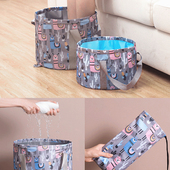 户外便携式 折叠洗脚盆牛津布家用洗脚桶室外洗车钓鱼水桶泡脚桶袋