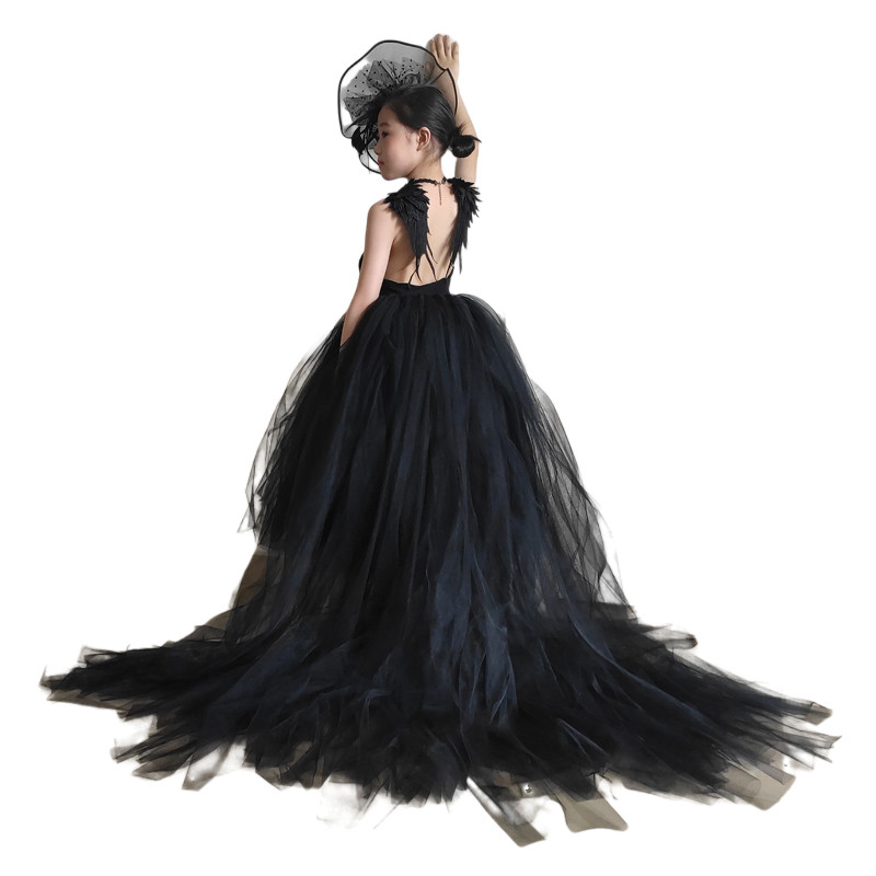 儿童拖尾礼服公主裙夏女童模特走秀洋气婚纱蓬蓬裙主持人钢琴表演,童装/婴儿装/亲子装,儿童礼服,淘宝优惠券,粉丝福利购,淘宝优惠卷