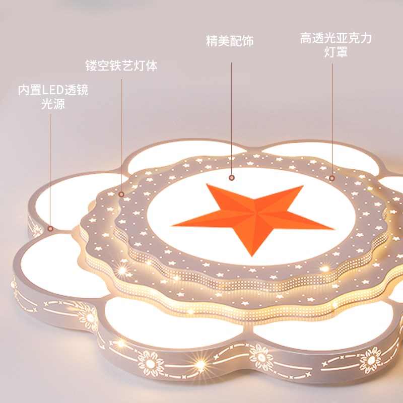 新款客厅主灯2024年家用客厅大灯LED吸顶灯大尺寸灯节能护眼灯具