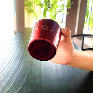 敬茶敬酒杯结婚庆304双层不锈钢水杯陪嫁改后茶杯红色防烫小杯子