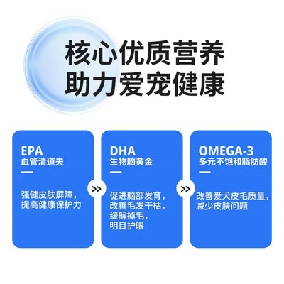 施诺恩乳化鱼油营养补充剂美毛护肤保护关节狗狗猫咪减少掉毛