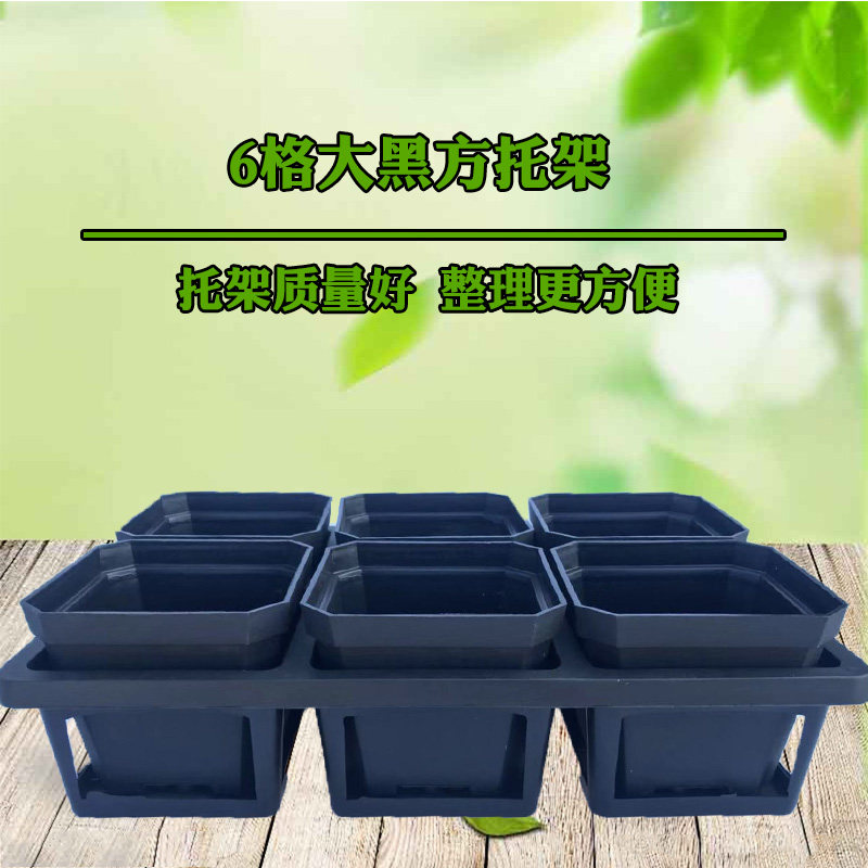 塑料花盆托架托盘底托多肉加厚小黑方托架12格蓄水托盘托架包邮,鲜花速递/花卉仿真/绿植园艺,花盆,淘宝优惠券,粉丝福利购,淘宝优惠卷